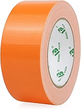 BOMEI PACK 2 inches Orange Duct Tape Heavy Duty, 2 inches*100 ft, Waterproof, Tearable by Hand, Strong, No Residue, Flexible, All-Weather, for Repair, Home Use, Commercial Use (Orange)