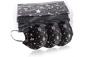 Assortment of 50 Printed Disposable Masks