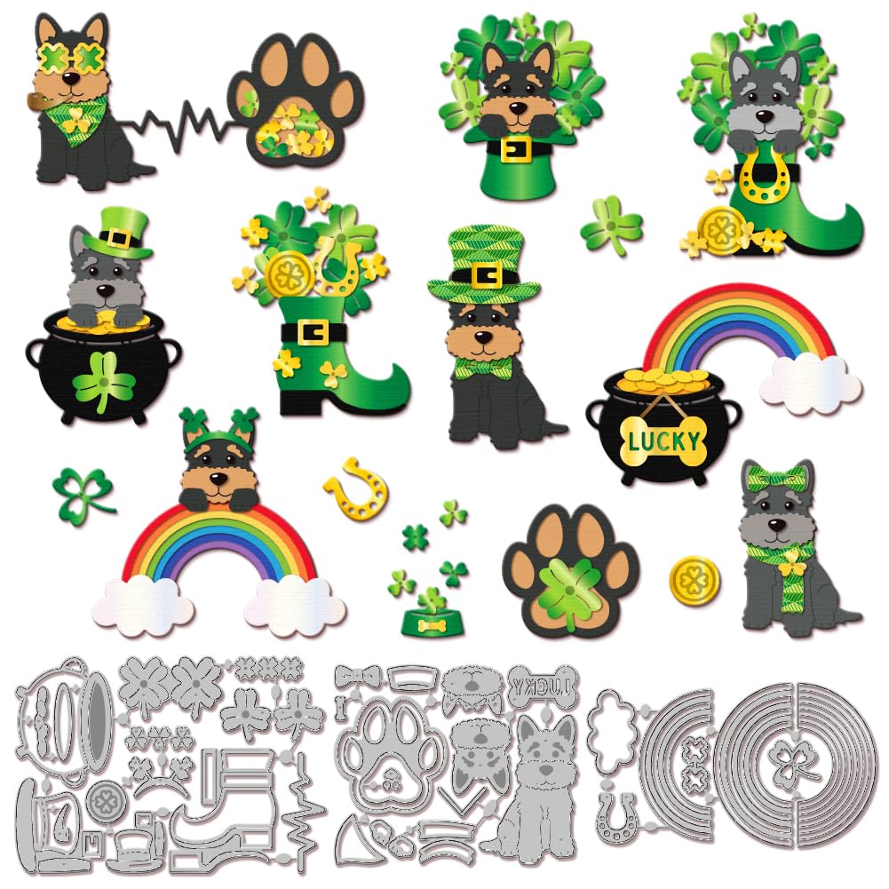 Matrices de découpe en métal pochoir scrapbooking Saint-Patrick