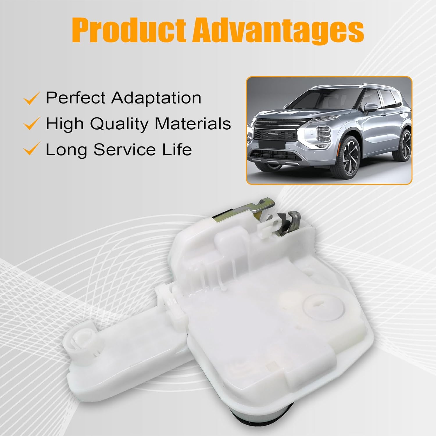 FZJDSD Front Driver Door Lock Latch Actuator Compatible with Mitsubishi Outlander Sport PHEV Eclipse Cross 2011-2024 Replace 5715A749 5715A599 5715A951