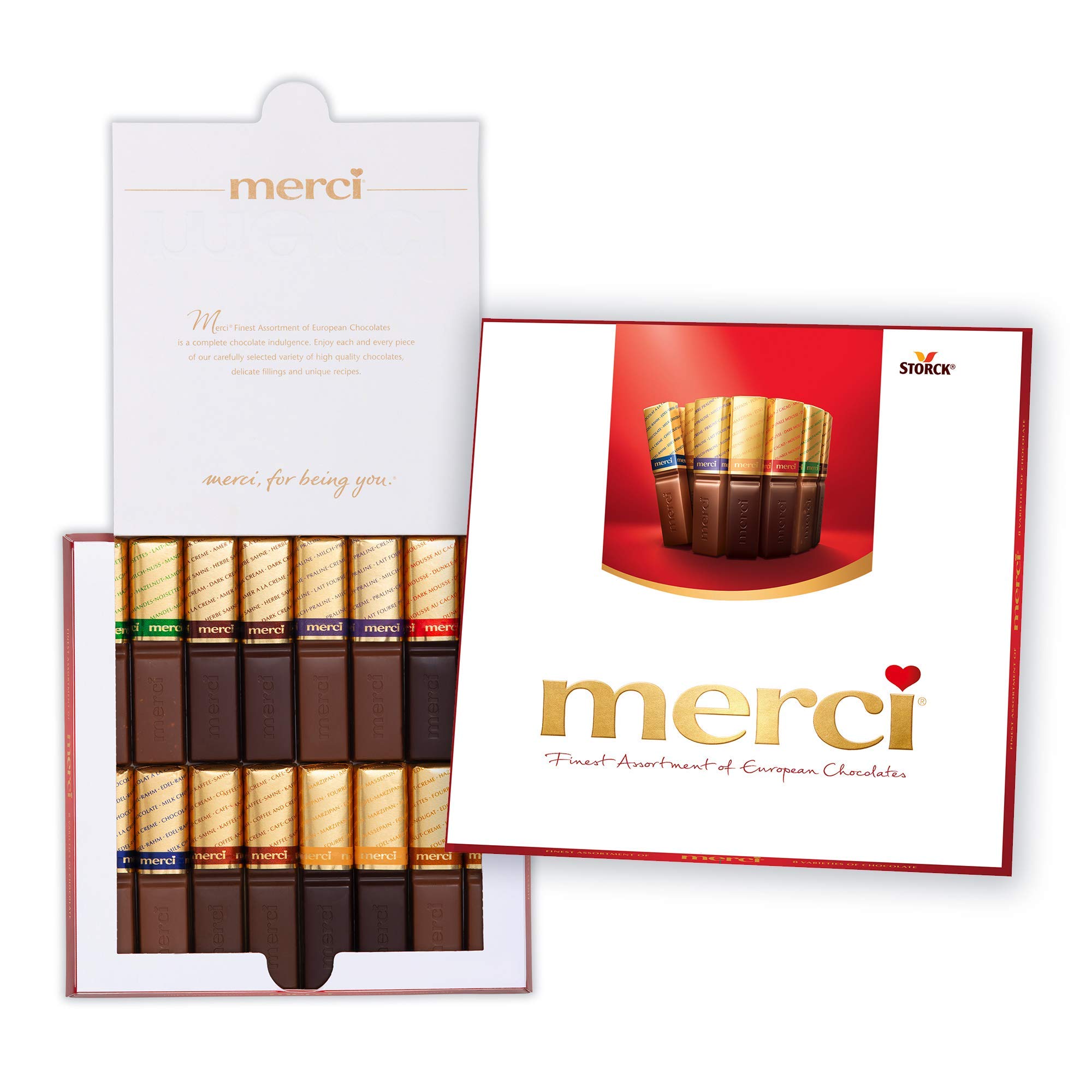 Finest Assortment of Eight European Chocolates, 7 Ounce Box
