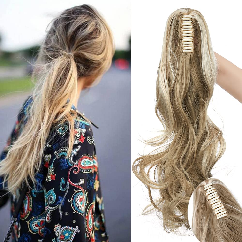 32"(81cm) SEGO Coleta Postiza Larga Pelo Sintético Se Ve Natural [Castaño Oscuro] Extensiones de Cabello Clip Cola Lisa Ponytail Extension (140g) — view 12
