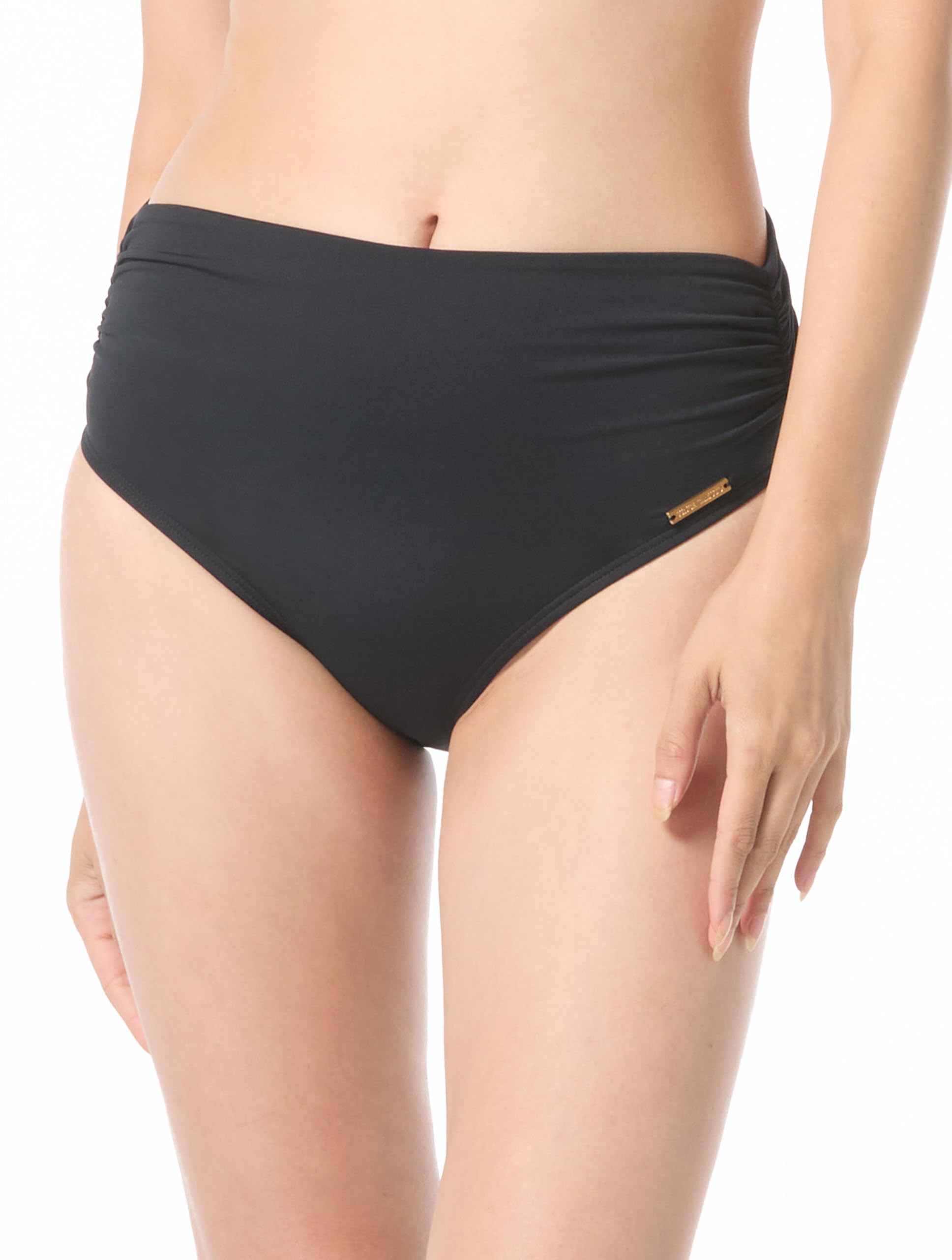 vince camuto Women's Riviera Solids Covertible High Waist Bikini Bottom-picture-10
