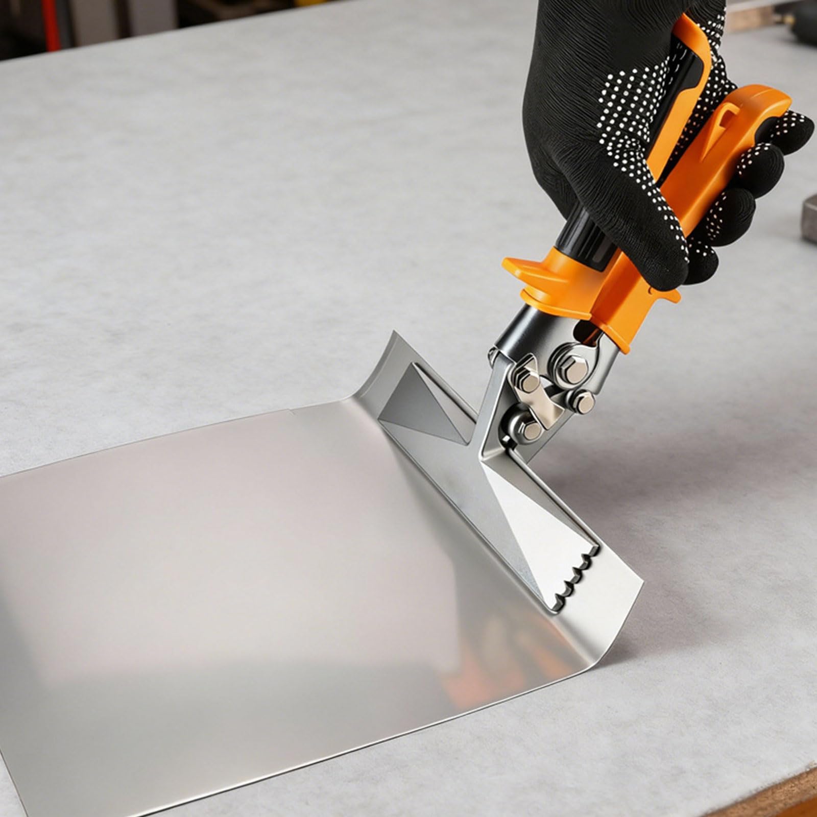 Alicates de doblado, herramienta de crimpado para tareas de renovación con diseño ergonómico y mango antideslizante para un uso cómodo, alicates de boca plana