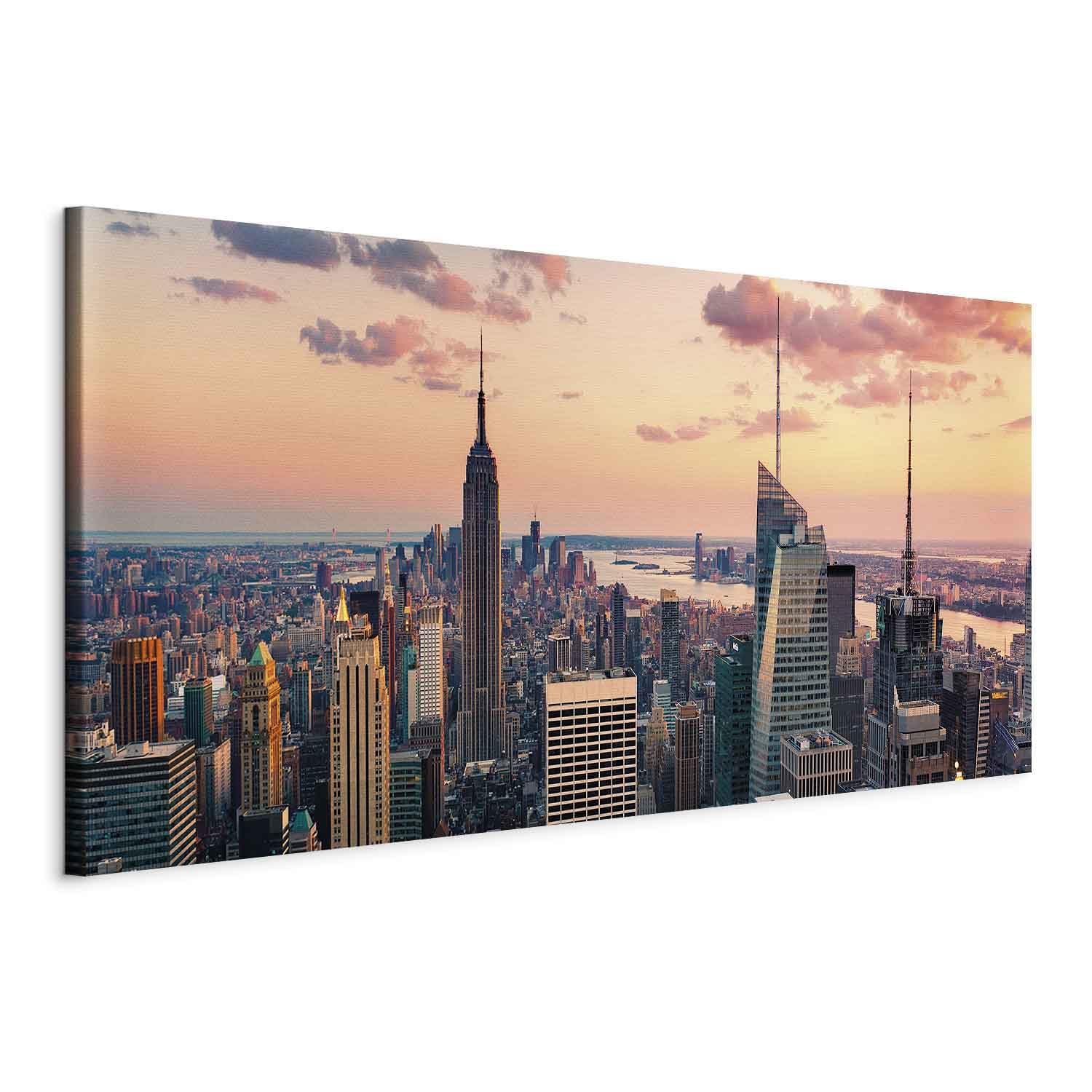 murando Quadro Mega XXXL New York 160x80 cm Straordinario Stampa su Tela per un Facile Montaggio Fai Da Te Grande - Quadri Moderni Grandi Dimensioni - Immagini DIY Decorazione da parete