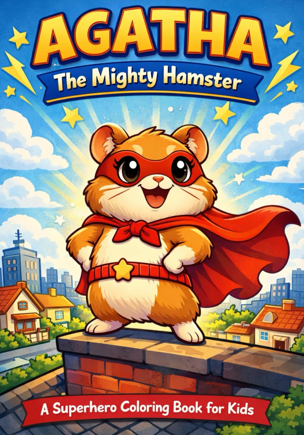Agatha The Mighty Hamster: A Superhero Coloring Book About Courage, Kindness, and Being Yourself