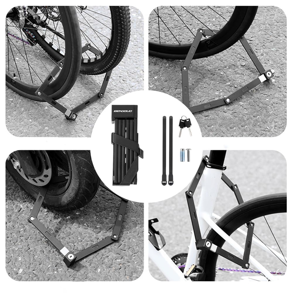Lucchetto a catena pieghevole impermeabile per bici elettrica, scooter, MTB e ciclismo su strada