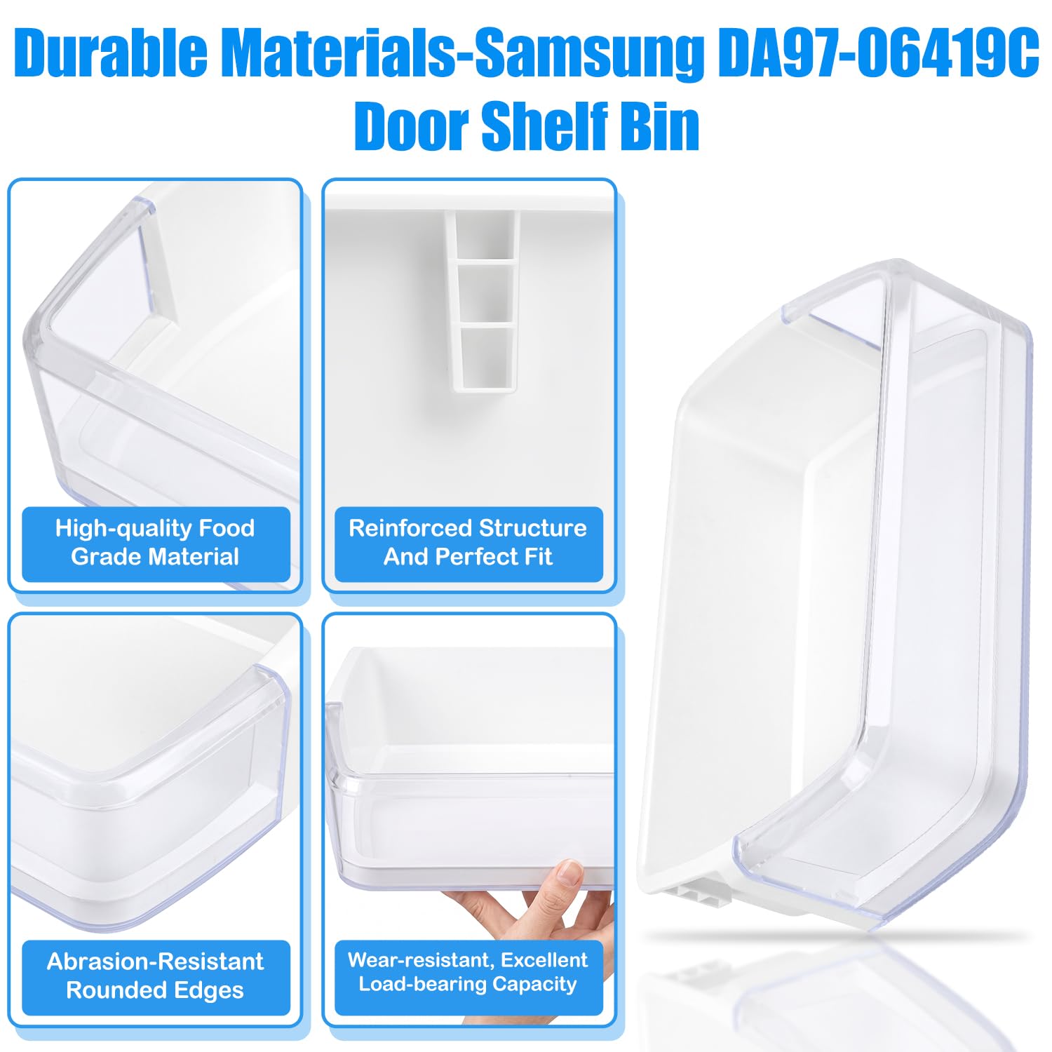 Paquete de 2 estantes de repuesto para puerta de refrigerador DA97-06419C