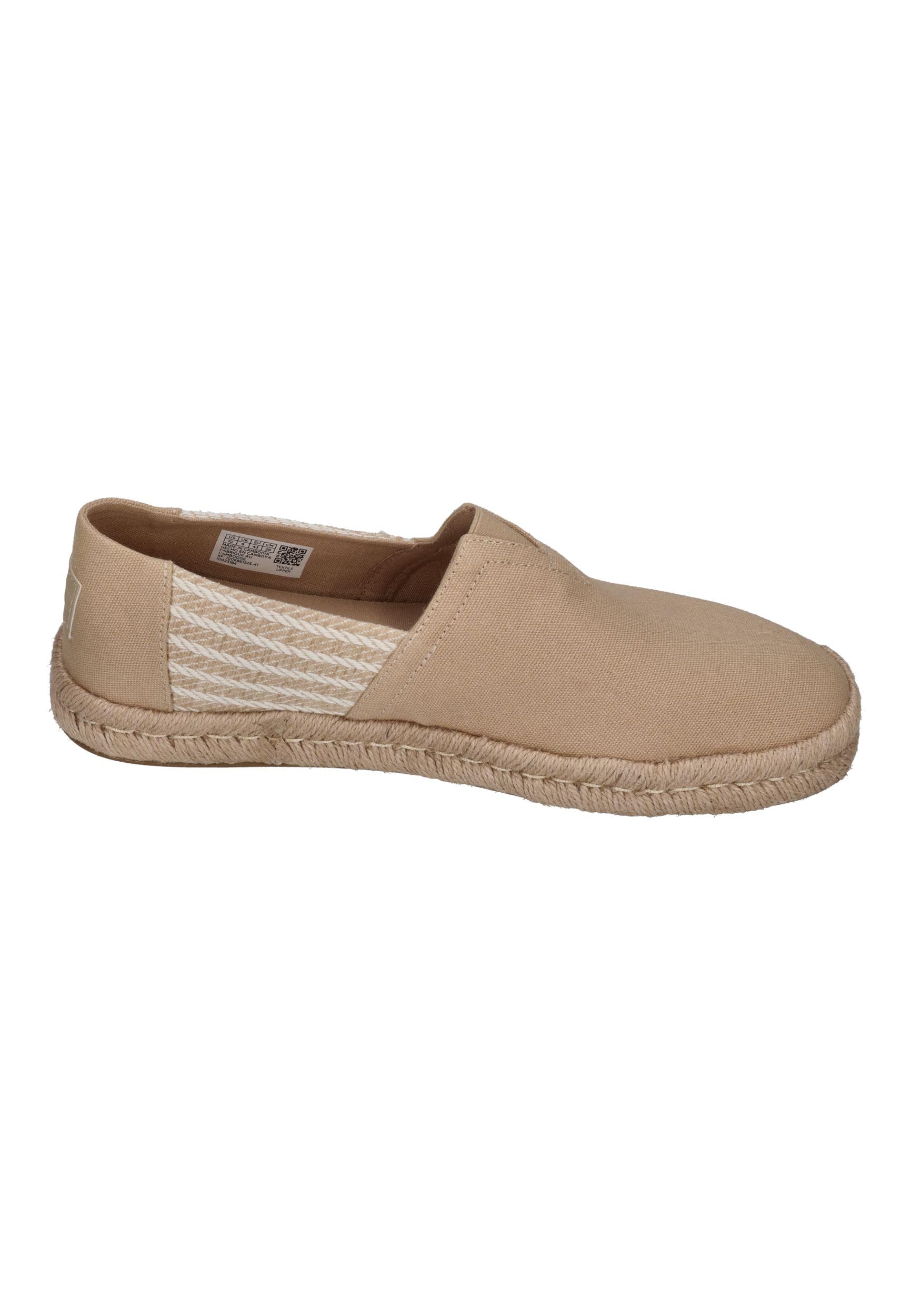 TOMS Herren Espadrilles Alpargata Rope 2.0 10023184 Oatmeal Nautical Stripe