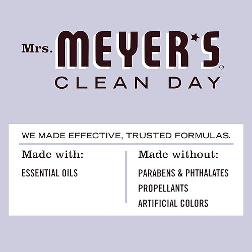 Miniatura 155 de Mrs. Meyer's Clean Day - Ambientador en espray, atomizador sin aerosol infundido con aceites esenciales, albahaca, 8 onzas líquidas