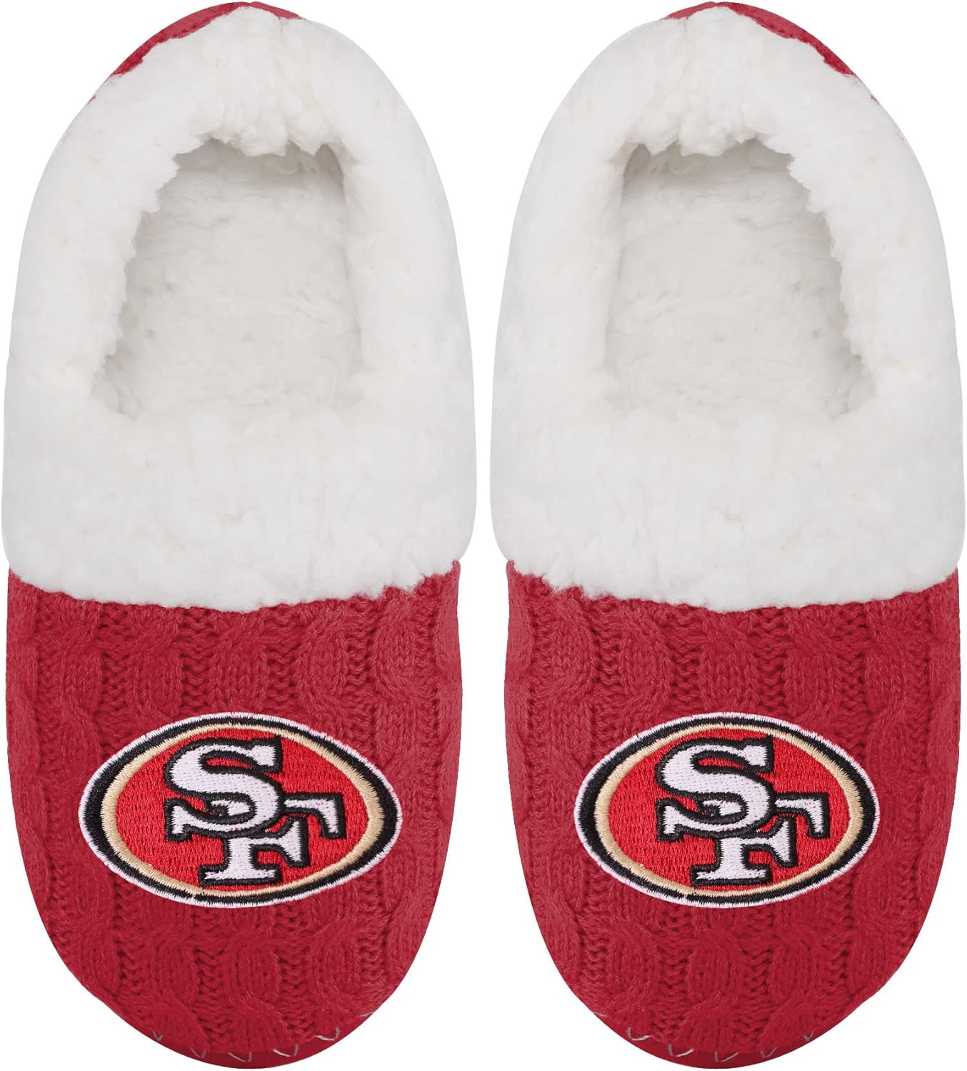 FOCO Womens NFL Team Color Moccasin Slippers - Image 6