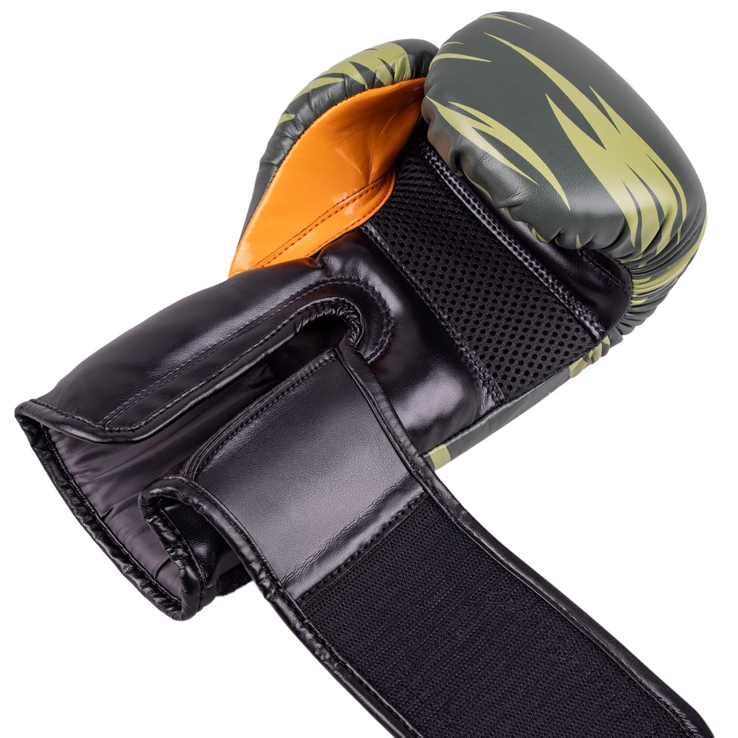 8 WEAPONS Boxhandschuhe Kinder, Beastial Viper, Khaki, Kinder Boxhandschuhe, Kunstleder, Perfekte Dämpfung für optimalen Schutz, Handschuhe für Muay Thai, K1, Boxen, MMA und Kickboxen