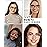 Hubeye Oprah Style Reading Glasses for Women Men Blue Light Blocking Computer Square Readers with Spring Hinge (Black+Pink Tortoiseshell+Tortoiseshell,+3.5)