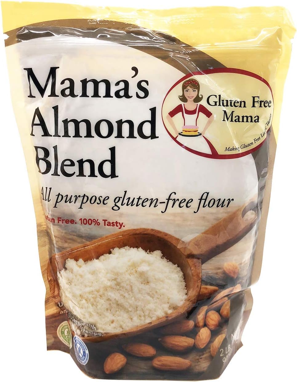 Gluten Free Mama’s: Almond Blend Flour - Gluten Free Flour - - Non-Gritty Texture - Great Flavor for Recipes - Certified Gluten Free Ingredients - All Purpose - Safe for Celiac Diet