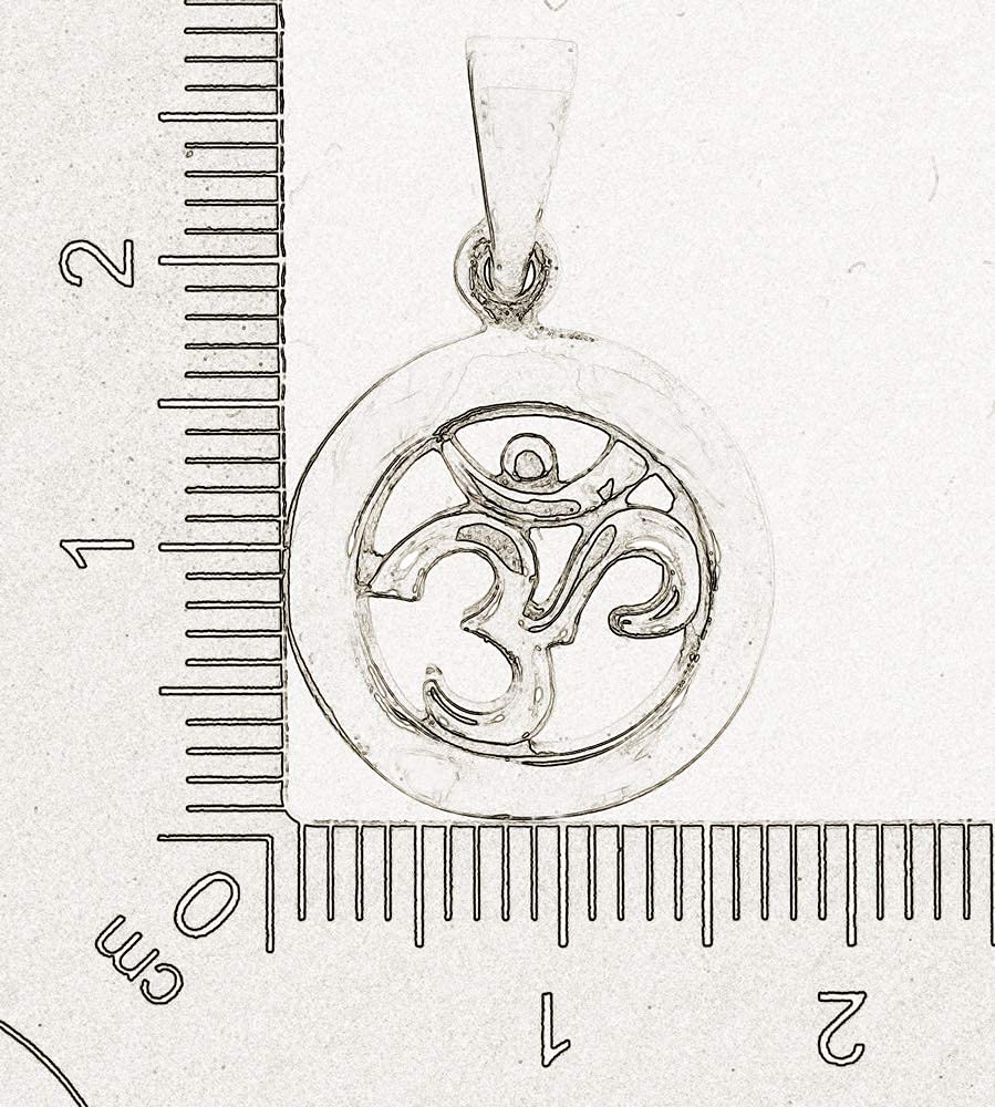 AFP Anhänger Aum Om Meditation 925 Sterling Silber AS-242