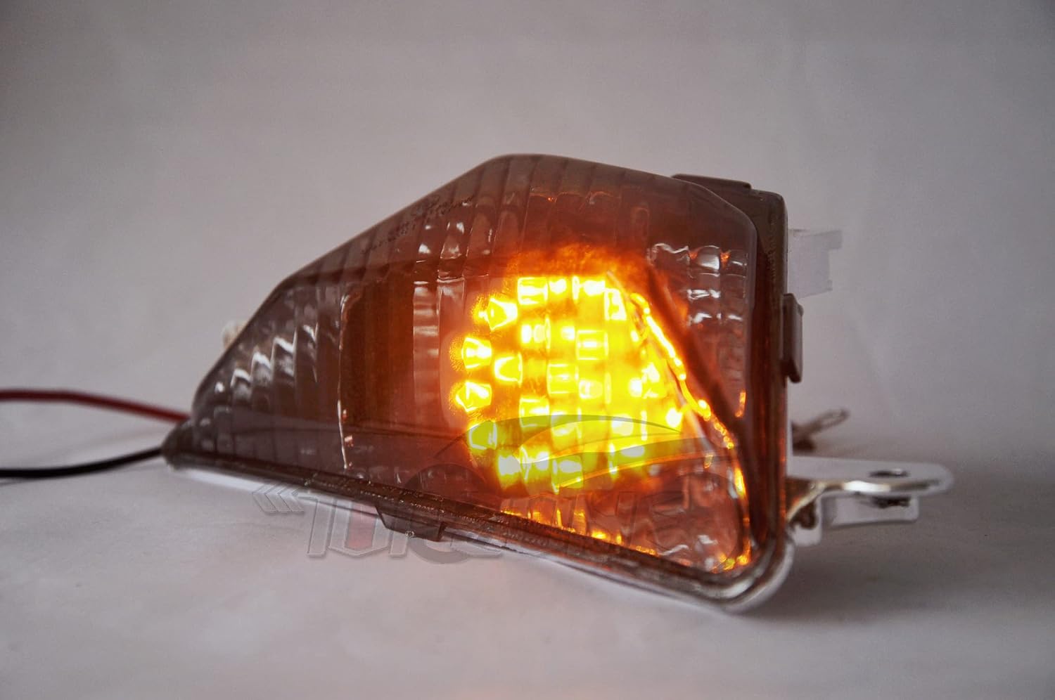 TOPZONE Compatible For Kawasaki 2013-2017 Ninja 250; 2013-2014 Ninja 300 /Ninja 300 ABS; 2016-2017 Ninja 400R; Front Idicator Lamp Light Blinker Turn Signal (Turn Signal Lens, Clear Color)
