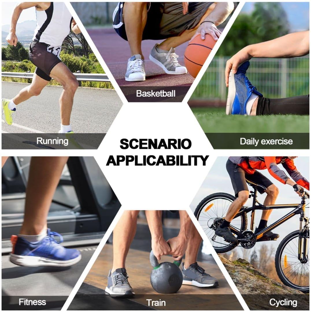 YUEDGE Womens Socks Moisture Wicking Anti-Odor Cotton Everyday Work Gym Tennis Training Athletic Cushioned Crew Socks - Image 6