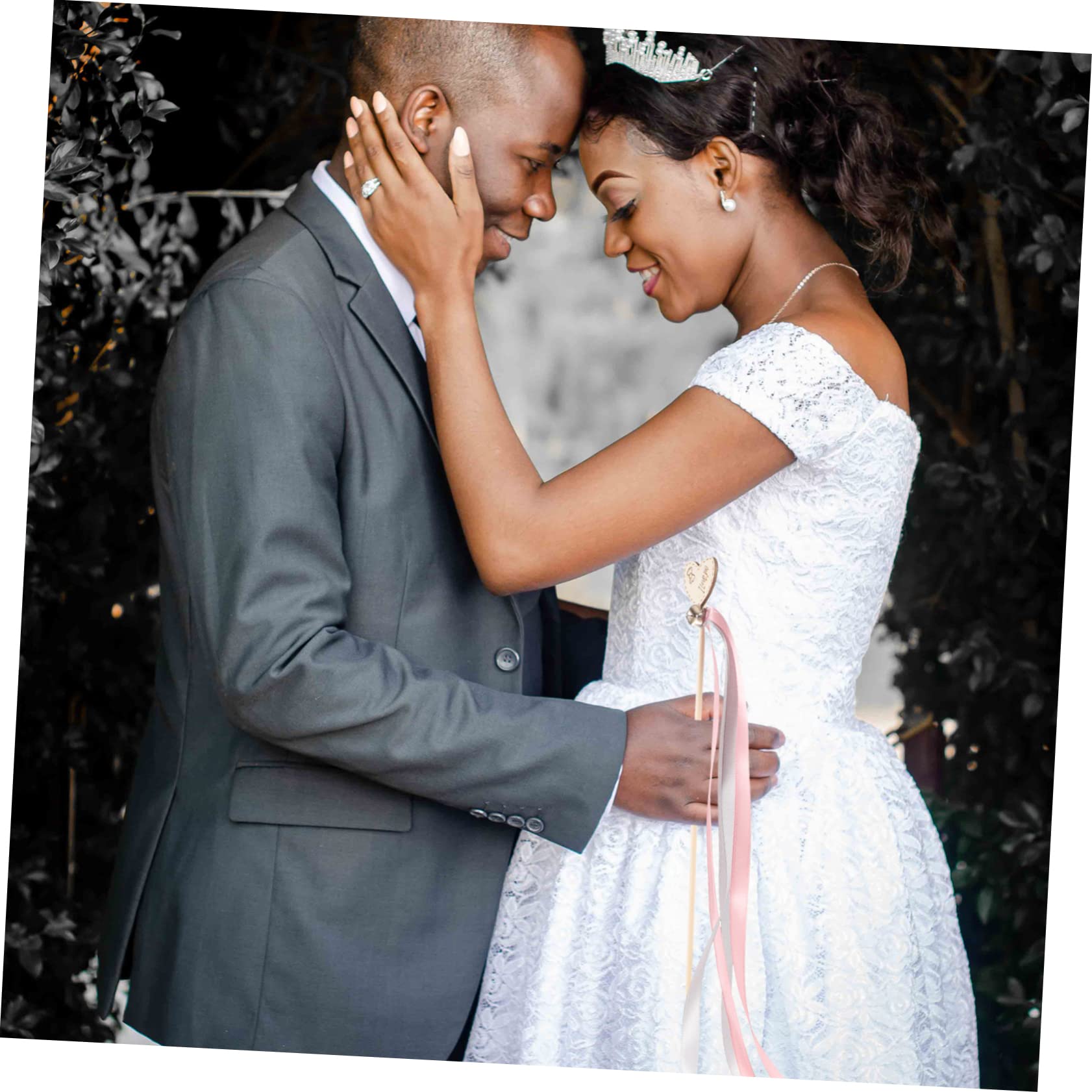 Didiseaon 5pcs Wedding Decoration Fairy Wands Heart Shaped for Girls Party Supplies Wood Sticks