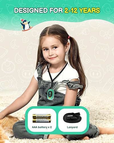 Miniatura 3 de Oxímetro de pulso para niños, monitor de oxígeno HOLFENRY para bebés, punta de dedo, oxímetro de pulso para niños, pantalla grande, incluida con