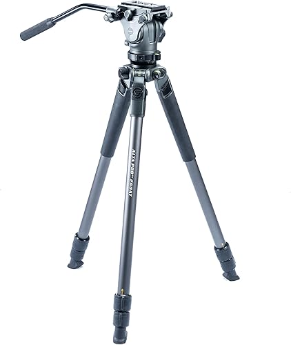 Vanguard Alta Pro 2 V 263AVP - Trípode de vídeo de aluminio con cabeza de vídeo alta PH-123 V