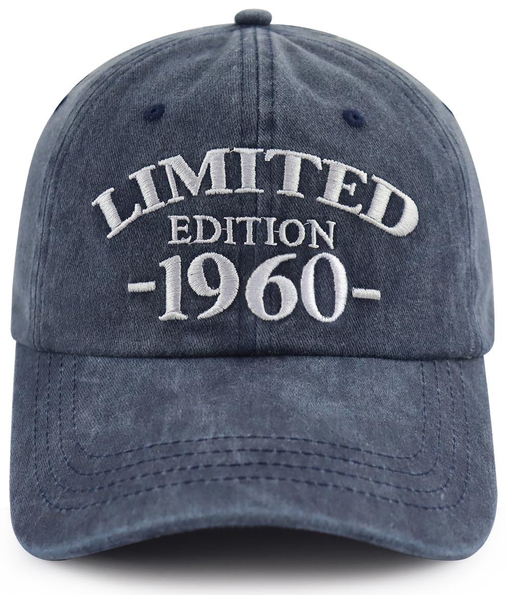 Limited Edition 1960 1961 1962 1963 1964 1965 1966 1967 1968 1969 Hat for Men Women, Adjust Birthday Baseball Cap