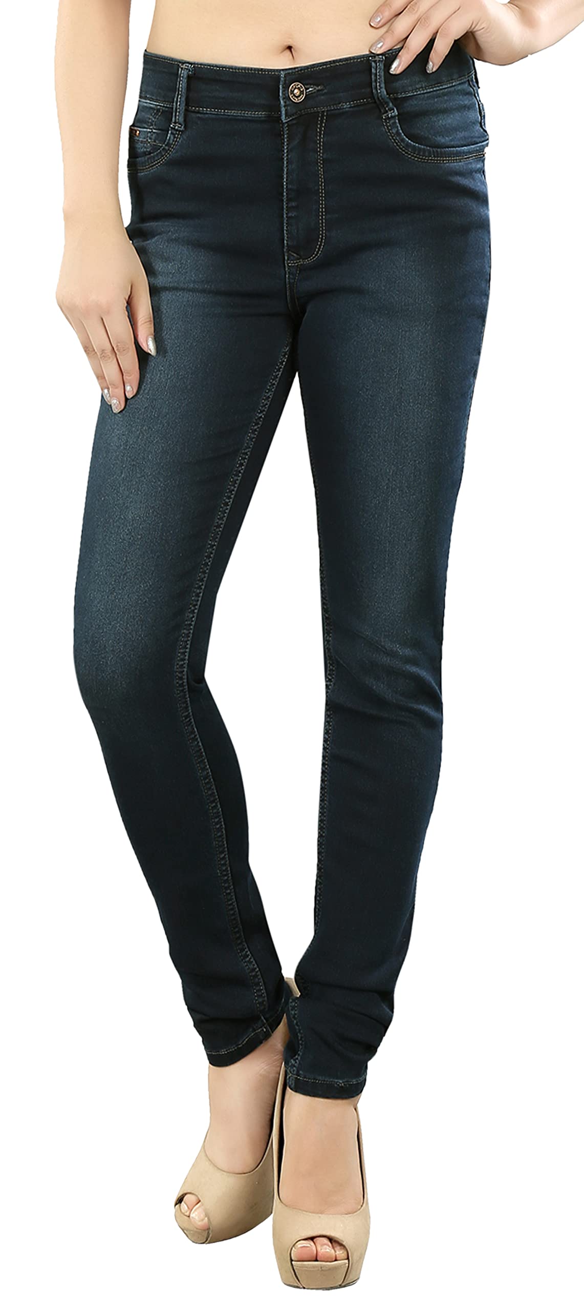 FCK-3Women's Slim Fit Stretchable Denim Pant-36