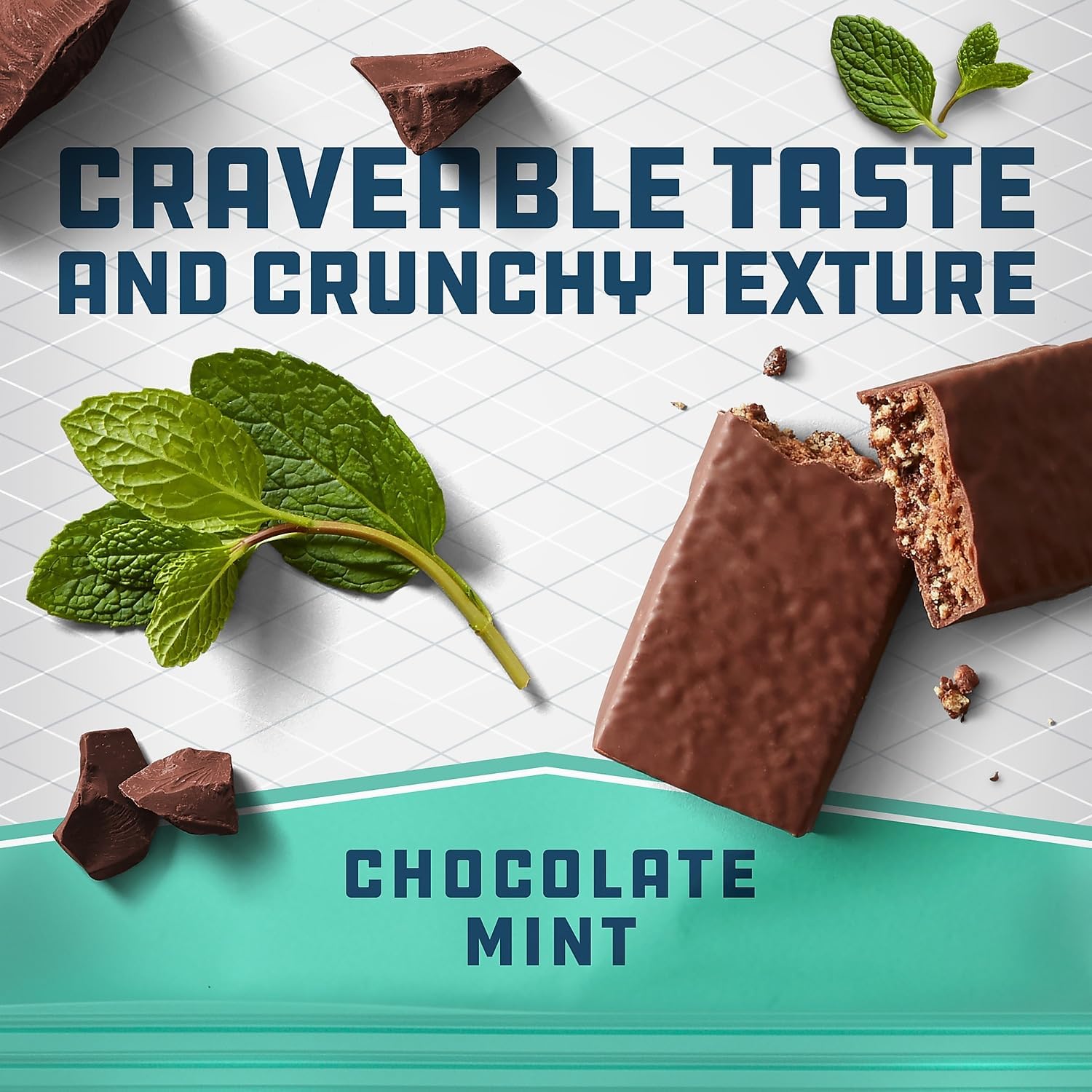 CLIF BUILDERS - Protein Bars - Chocolate Mint - 20g Protein - Gluten Free (2.4 Ounce, 12 Count)