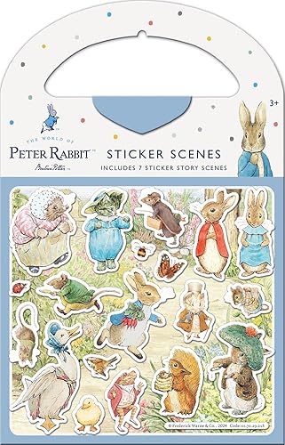 Peter Rabbit Sticker Scene Activity Set | Includes 6 Scenes & 50+ Stickers | Official Licensed Product | Gifts for Boys & Girls Age 3+ | Beatrix Potter | Arts & Crafts, Decoration & Party Bag Fillers