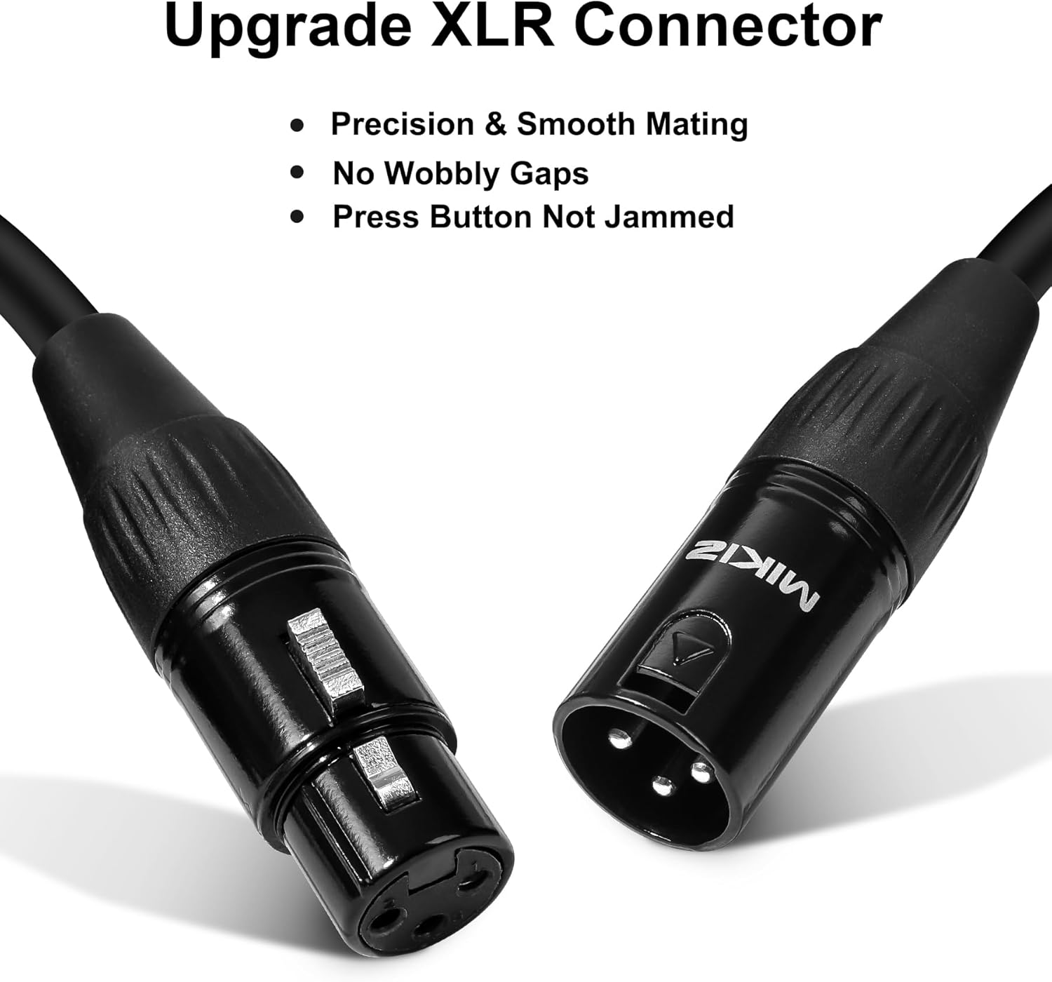 XLR Cables 75 ft 2 Packs - Microphone Cables XLR Male to Female Patch Cables 3 Pin for DJ Podcast