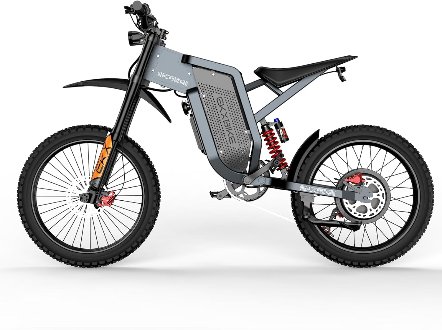 EKXBIKE X21 Max Electric Motorcycle for Adults/Teens,Peak 6000W Electric Dirt Bike with 60V 30Ah Removable Battery, 7 Speed 50MPH Top Speed, 19” Tires Ebike with Dual Hydraulic Brakes/Full Suspension