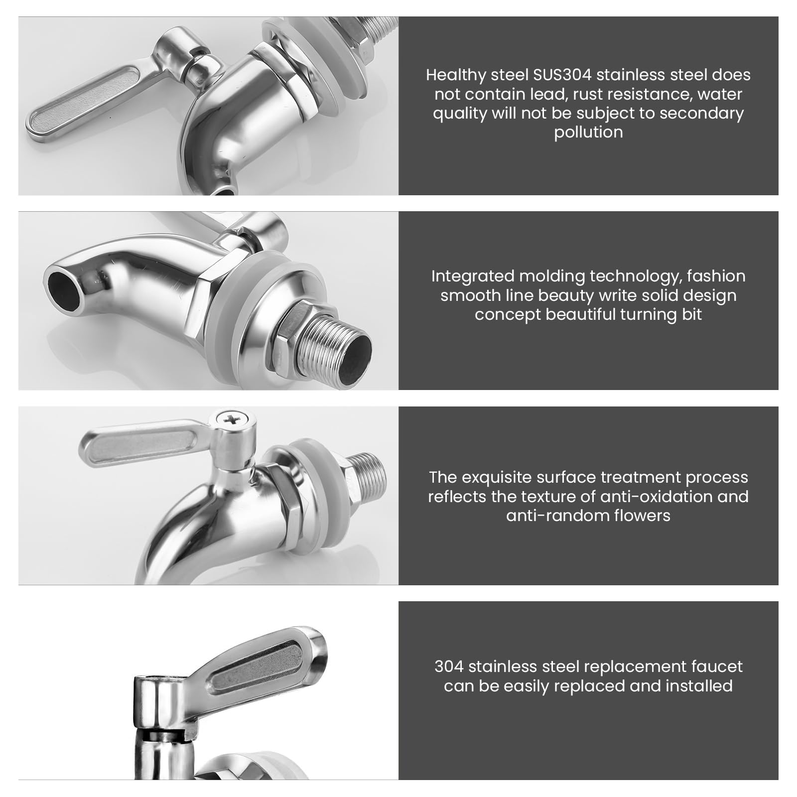 3 dispenser per bevande, rubinetto in acciaio inox, erogatore di bevande, rubinetto di ricambio, rubinetto in acciaio inox, distributore di bevande, rubinetto di ricambio, distributore di bevande,