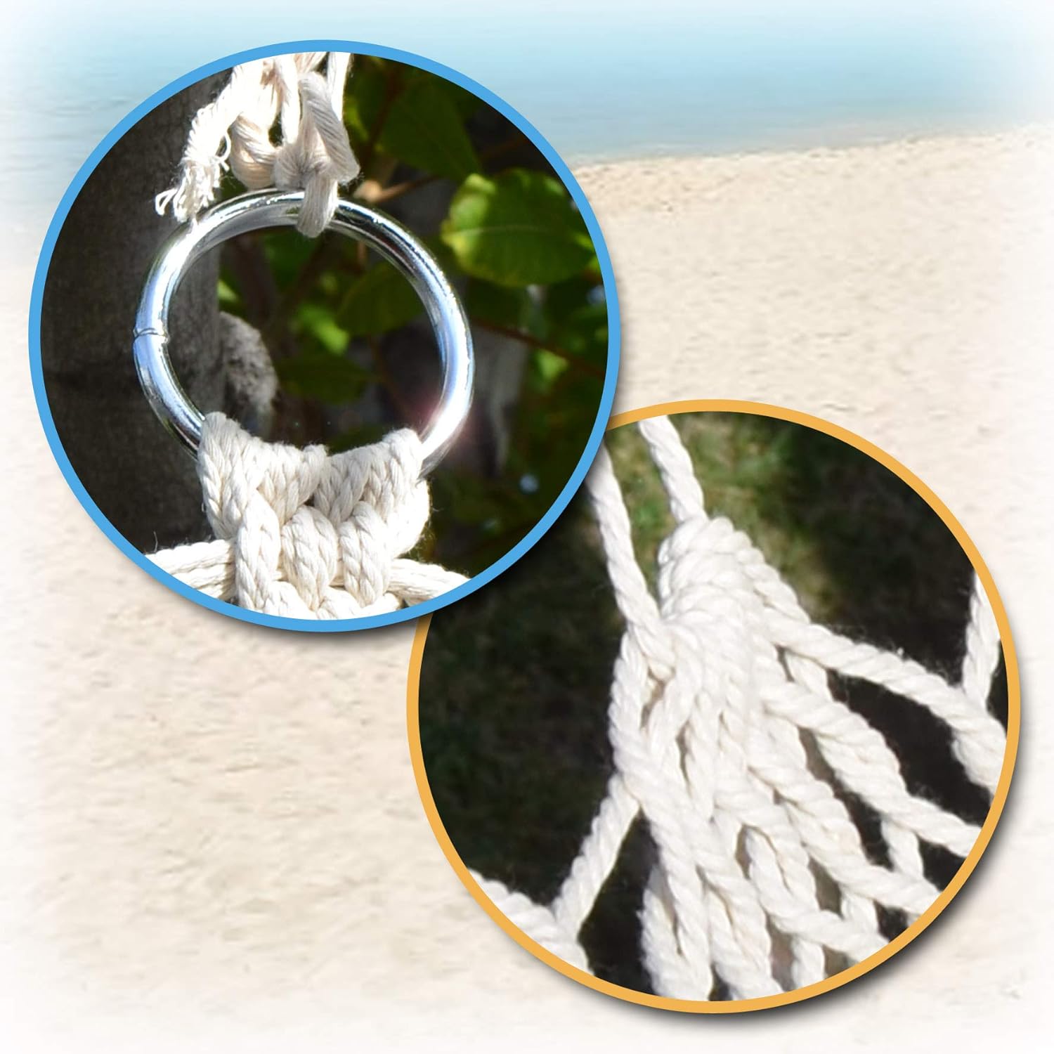 Strong Camel Hanging Hammock Chair Indoor Outdoor Swing Seat Porch Chair Net Swing Chair