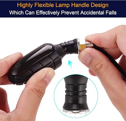 Miniatura 5 de Kinstecks - 4 luces direccionales de 12V para motocicleta, moto todoterreno y de cuatro ruedas