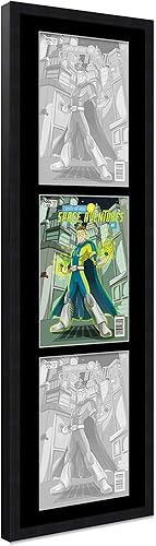 Miniatura 2 de Marco de cómic negro mate Para cómics publicados entre 1986 y el día actual (marco de madera maciza de cómic de la Edad Dorada), hecho para exhibir