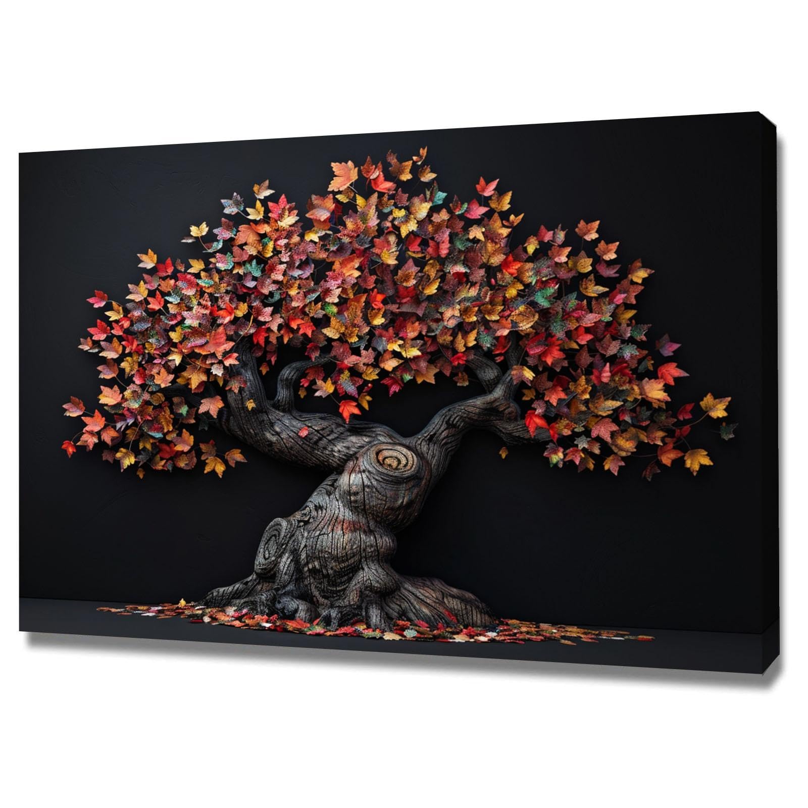 Impression sur toile de qualité supérieure WODJEM arbres abstraits - 7