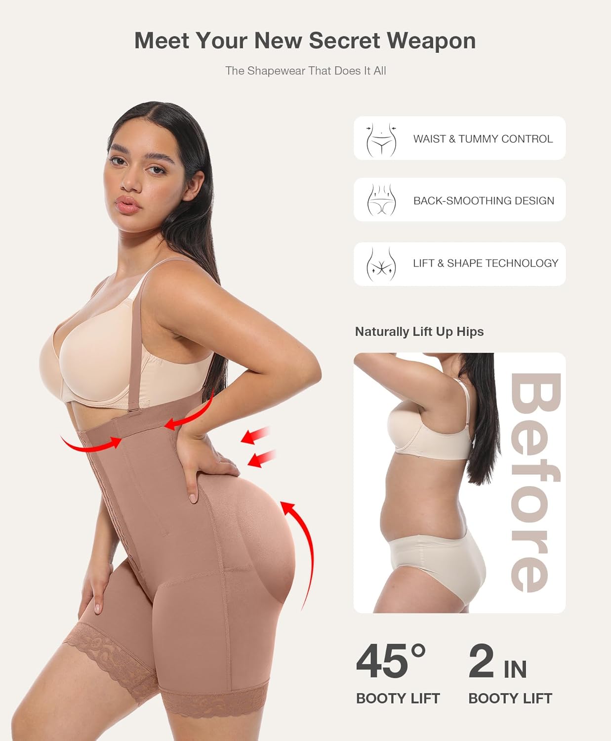 Lover-Beauty Fajas Colombianas Shapewear for Women Strapless Tummy Control Body Shaper Butt Lifting Shorts Postpartum Faja - Image 4