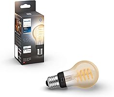 Philips Hue Ambiance Filament Dimmable Smart Light Bulb [E27 Edison Screw] With Bluetooth. Works with Alexa, Google...