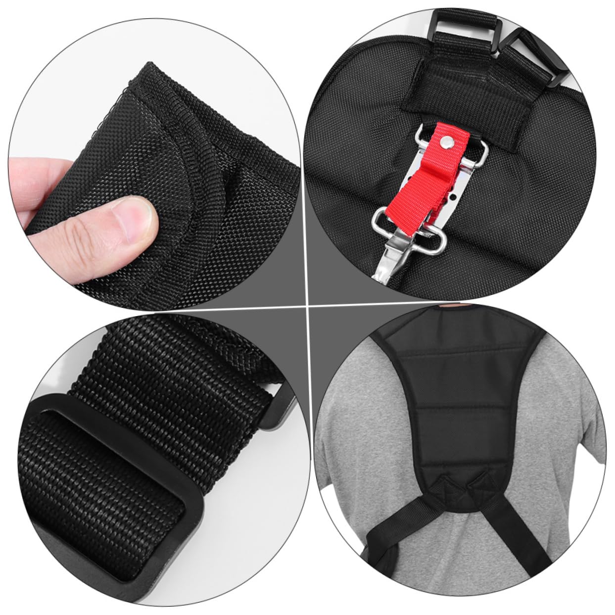 Harnais pour Coupe-bordures Réglable et Confortable, Lot de 2