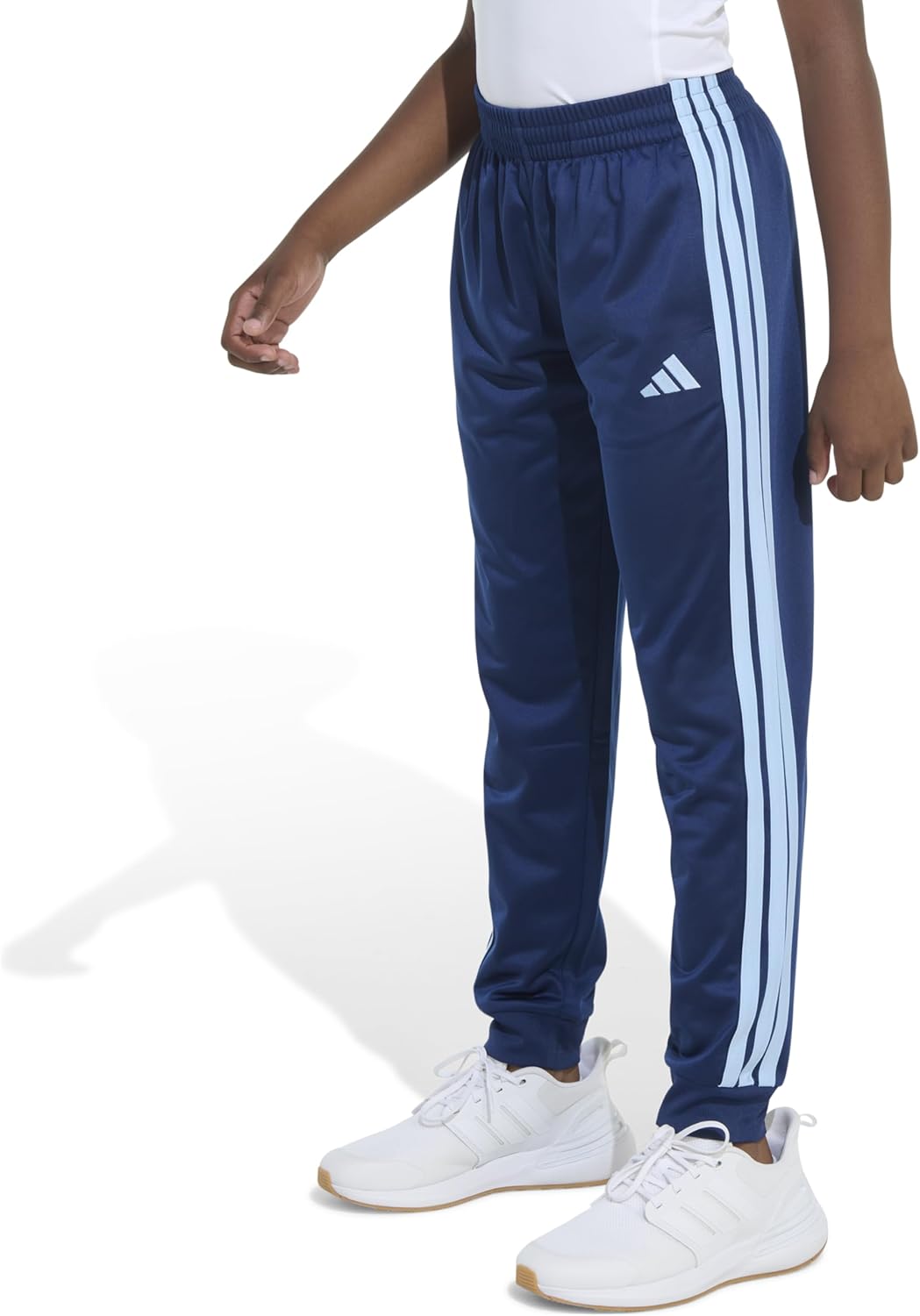 Adidas Boys Little Kids 3-Stripe Jogger Pants | 100% Polyester Athletic Training Pants with Elastic Waistband - Image 5