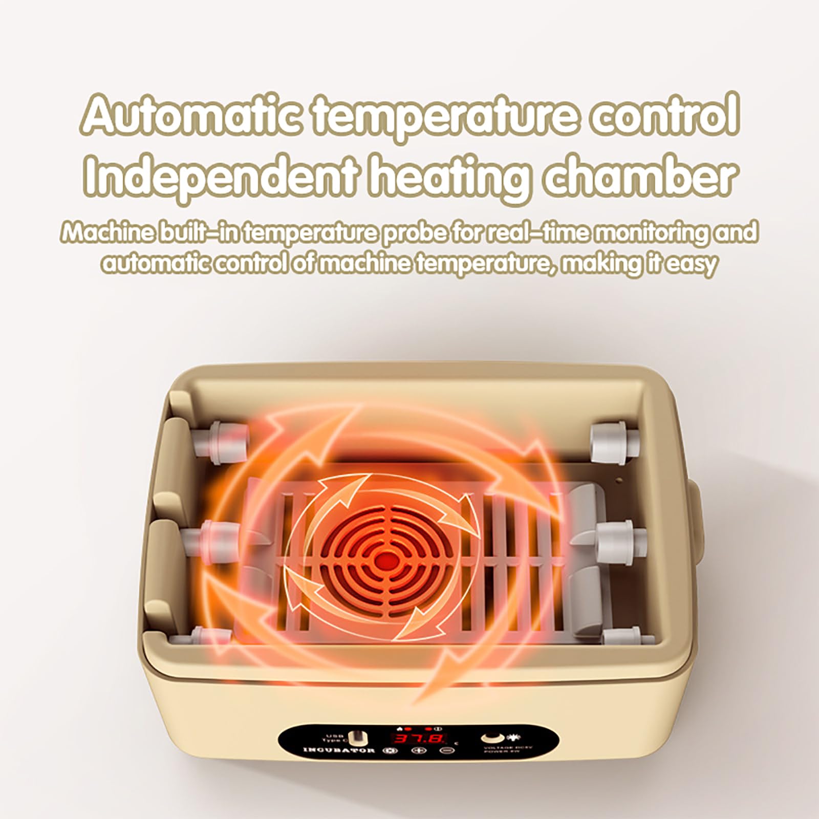 Mini Incubatrice Automatica 12 Uova, Controllo Temperatura, Voltauova Incluso, Per Pollo, Anatra E Quaglia!