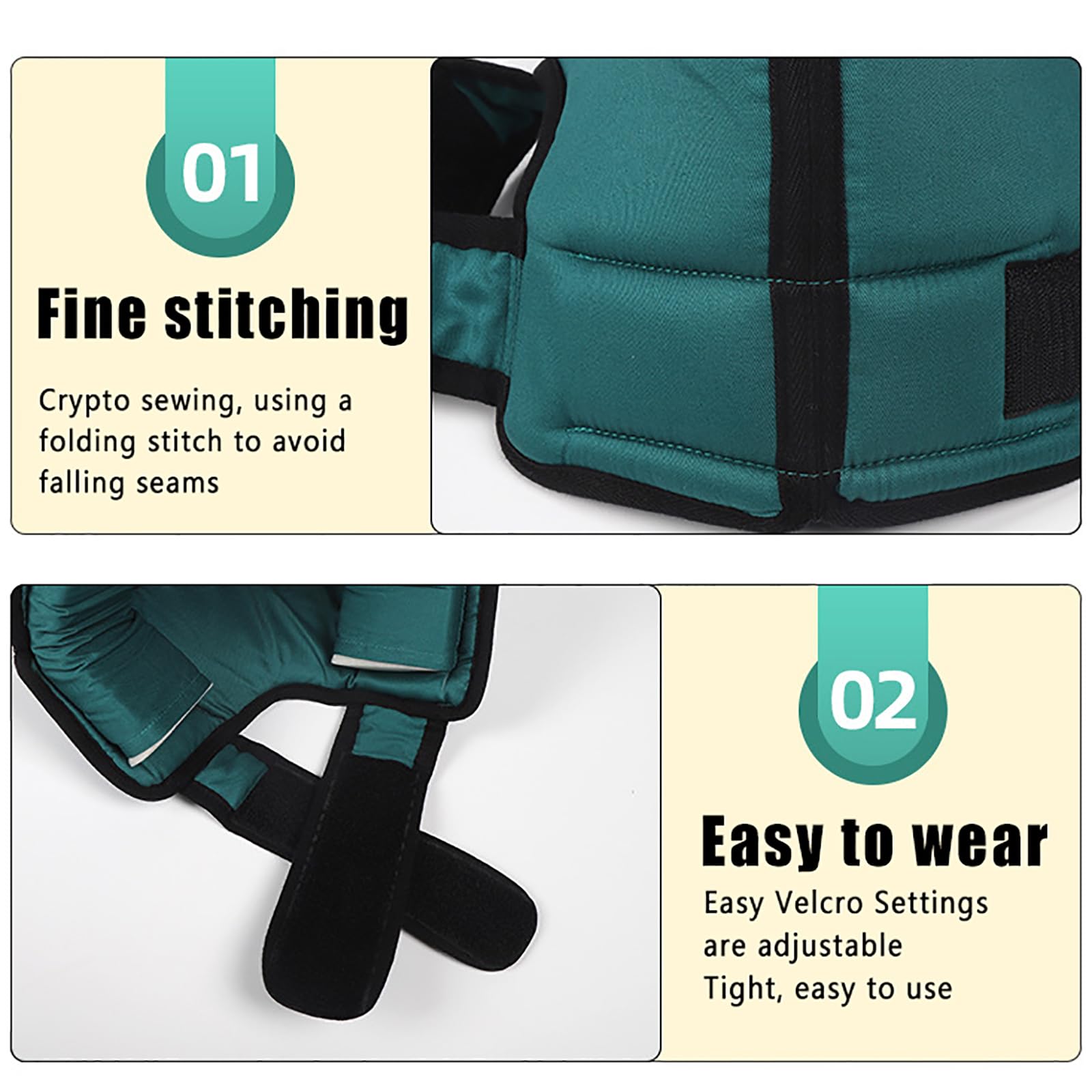 1 par de Protectores de talón, Protector de escaras de talón con 2 Correas Anchas Ajustables, tamaño Universal y diseño ergonómico Abierto, previene Las úlceras por presión, para Personas po