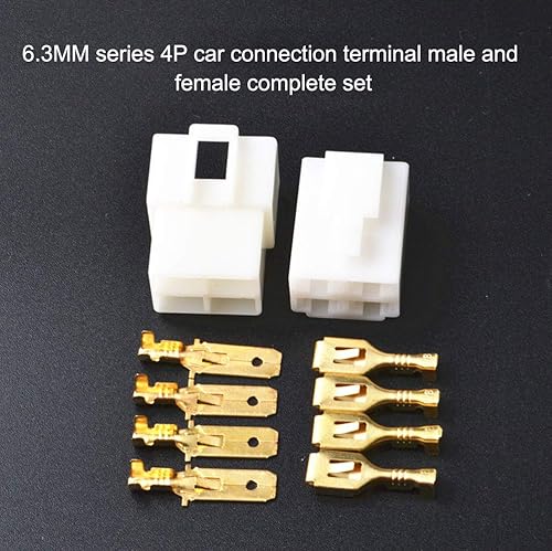 Miniatura 9 de 20 juegos de conectores de 2 pines de 0.248in impermeables para cables eléctricos de automoción, conectores macho y hembra, kits de conectores de