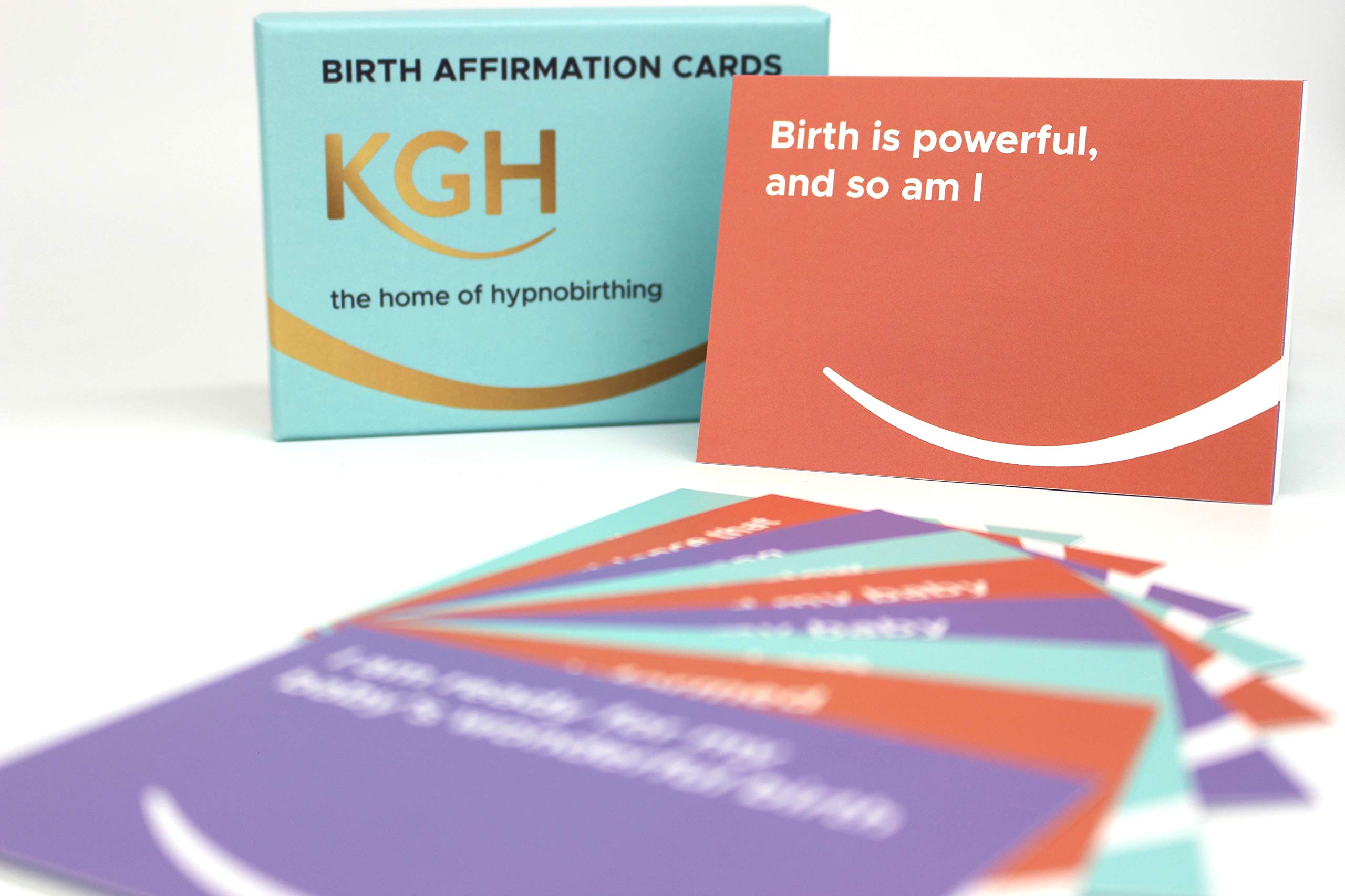 KGH The Home of Hypnobirthing Birth Affirmation Cards - A Beautiful Box 30 Positive Statements to Empower and Support You Through Pregnancy, Birth and When Your Baby Arrives.
