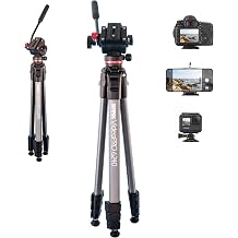 Sunpak VideoPRO 62" Aluminum Camera Tripod with Phone Mounts & Carry Bag