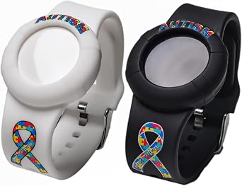 Autism Alert Bracelet, Medical Alert Wristband, Kids, Autism Bracelet, Allergy Bracelet, Waterproof, Adjustable, Saftey Wristband, Autism Awareness, Durable, Allergy Stickers