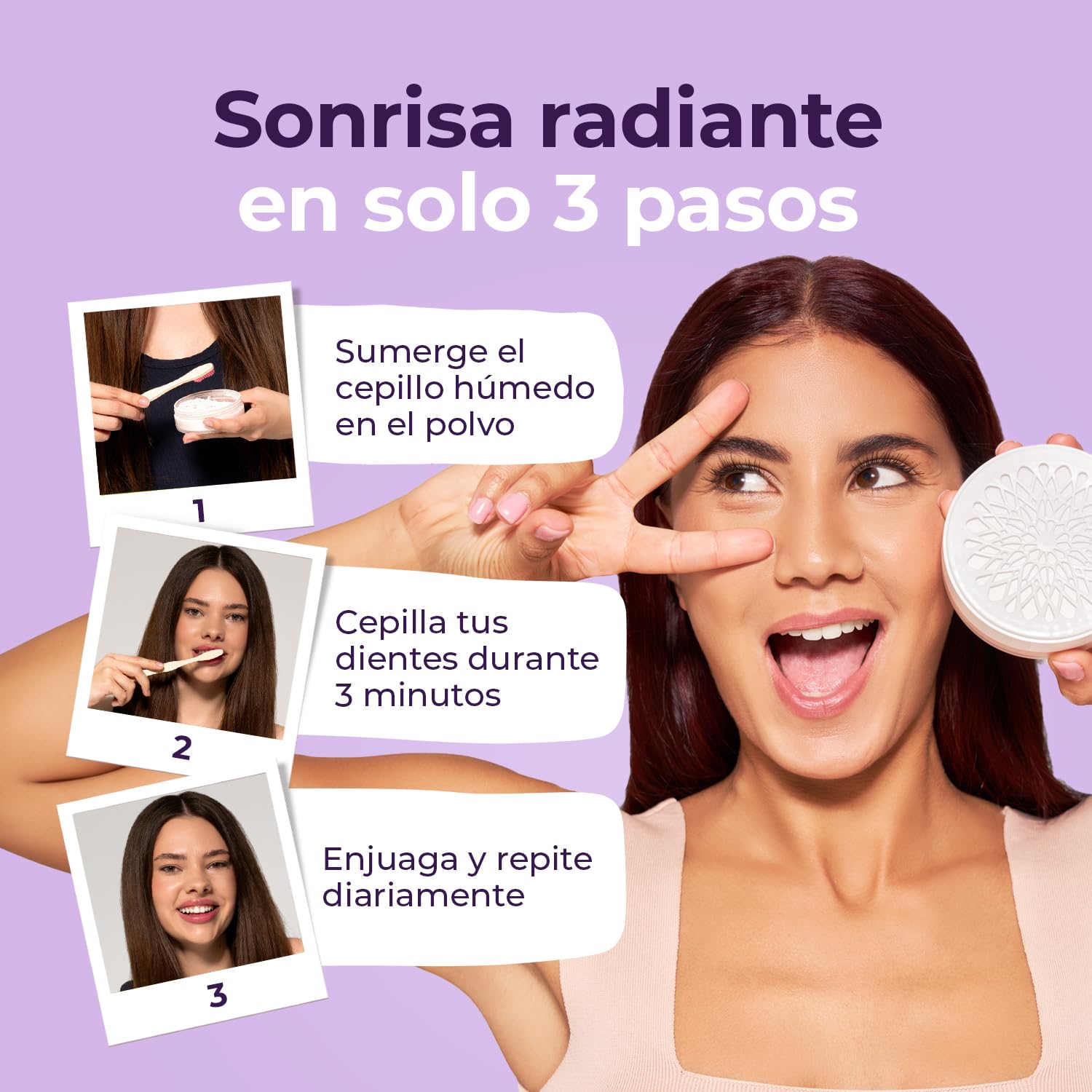 Onlysmile polvo de blanqueamiento dental para dientes blancos | Blanqueador dental professional con efecto visible | Blanquear los dientes seguro - limpieza cosmética de los dientes | Teeth Whitening | Ganador del Test 2025, Fabricado en Alemania, contra