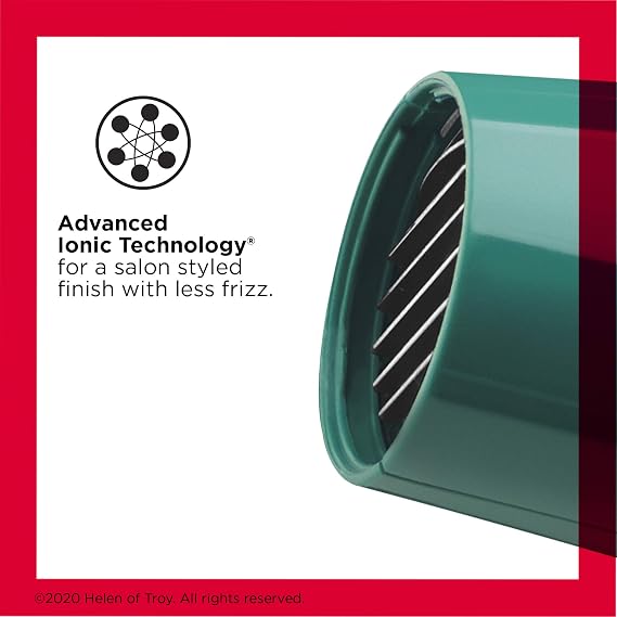 Revlon Volume Booster Hair Dryer | 1875W for Voluminous Lift and Body, (Green)