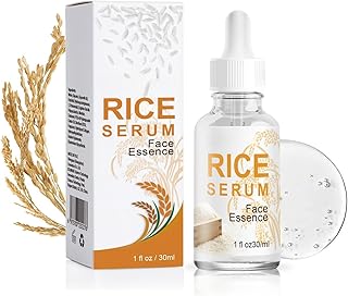Suero facial de arroz con ácido hialurónico y...