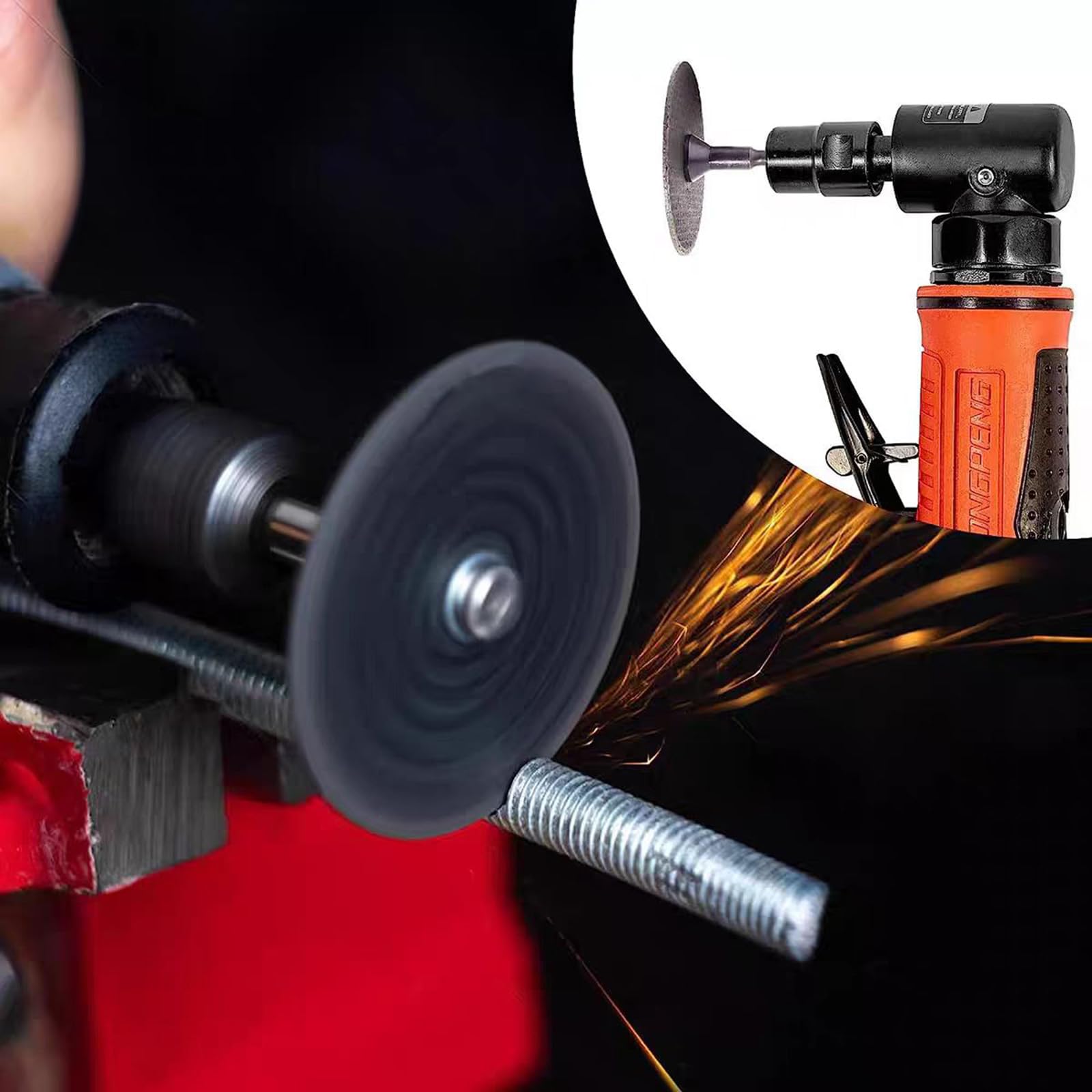 3-Inch Cutting Wheel & 1/4-Inch Mandrel Kit for Die Grinder Metal Cutting Discs with Rotary Tool Drill Attachment - Image 4
