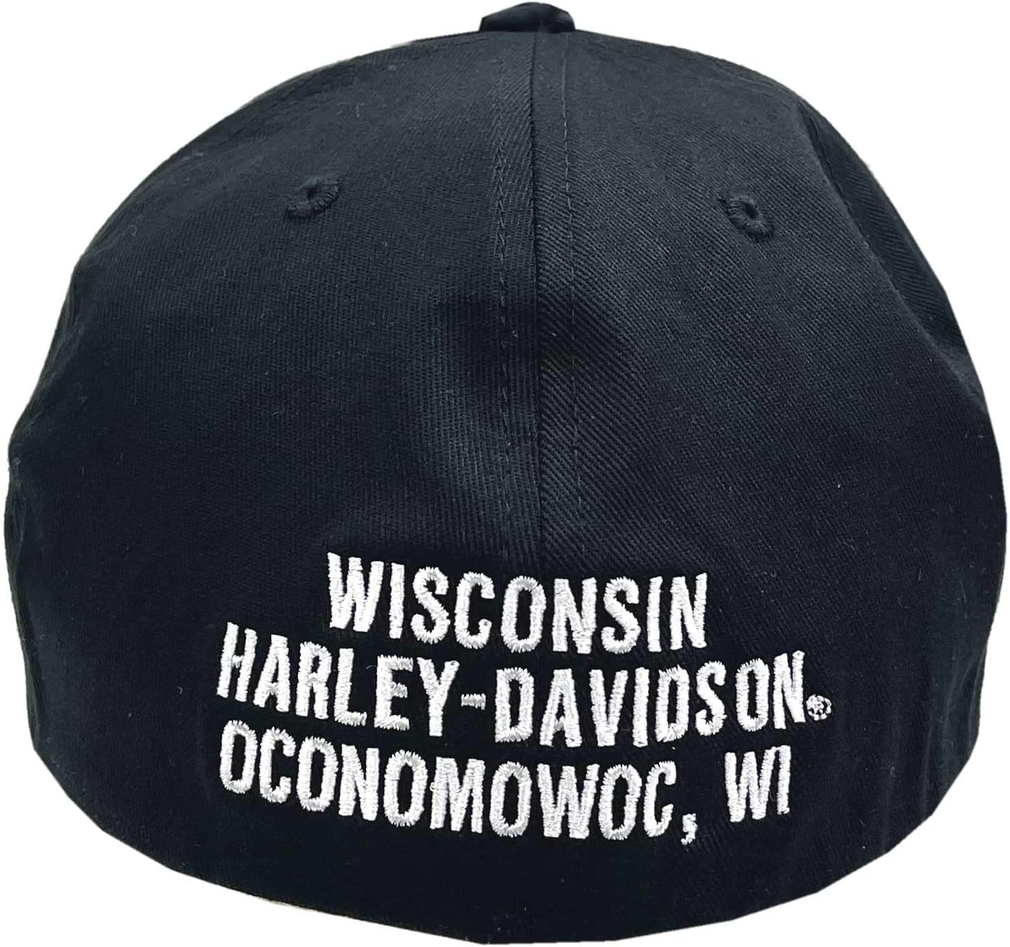 Harley-Davidson Men's RWB Bar & Shield Logo Stretch Fit Baseball Cap - Black